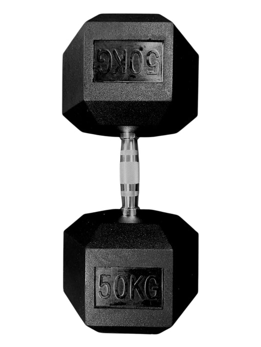 Rubber Hexagon Dumbbell