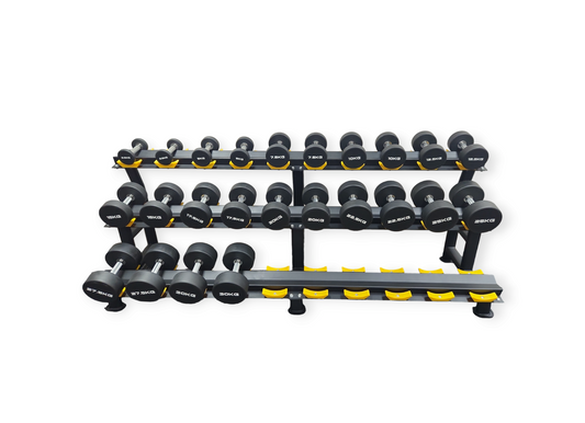 Rubber Round Dumbbell Set