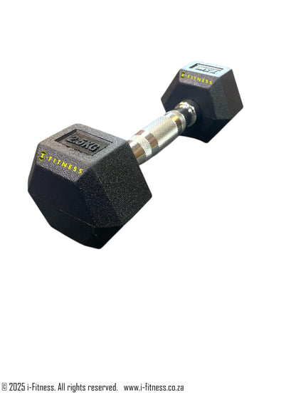 Rubber Hexagon Dumbbell