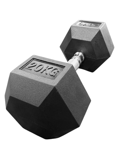 Rubber Hexagon Dumbbell