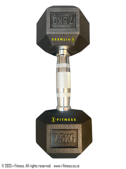 Rubber Hexagon Dumbbell
