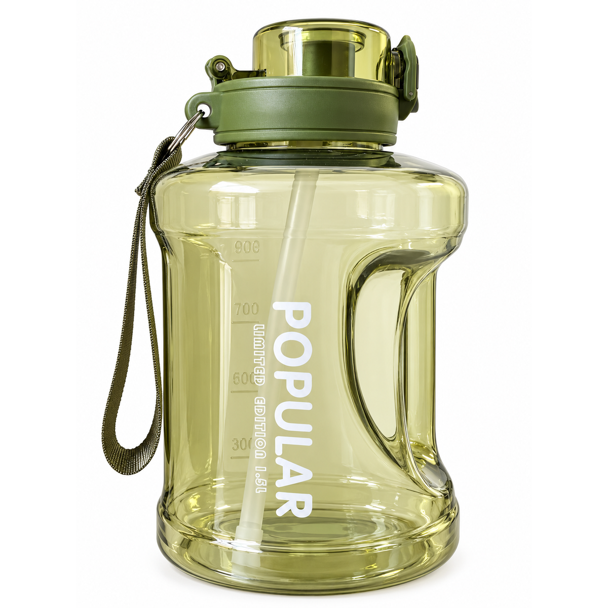 i-Fitness Gym Water Bottle with Straw - 1.5L