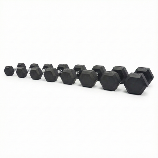 Rubber Hexagon Dumbbell