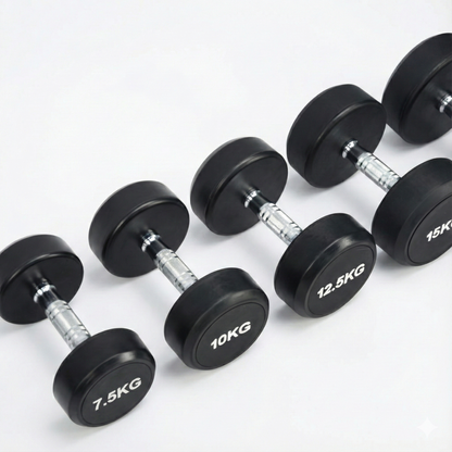 Rubber Round Dumbbell