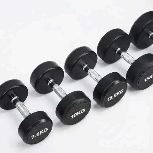 Rubber Round Dumbbell